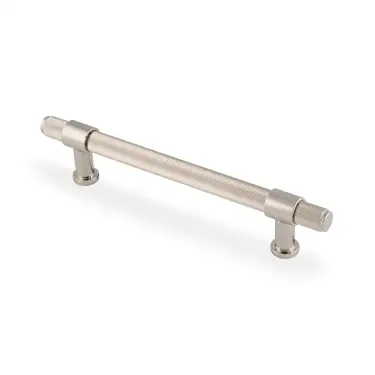 Click Here To Enlarge This Photo Of AW839R-160-PNPVD - Alexander & Wilks Kingston Reeded Pull Handle 160mm c&sol;c - Polished Nickel PVD