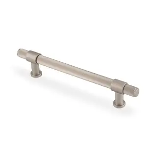 AW839R-160-SNPVD - Alexander & Wilks Kingston Reeded Pull Handle 160mm c&sol;c - Satin Nickel PVD