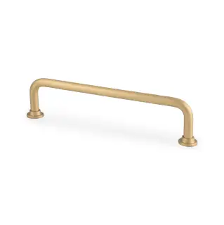 AW811-128-SB - Alexander & Wilks Scandi Pull Handle 128mm c&sol;c - Satin Brass