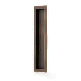 AW911-200-AB - Alexander & Wilks 200mm x 45mm Rectangular Flush Pull - Antique Brass