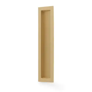 Click Here To Enlarge This Photo Of AW911-200-SBPVD - Alexander & Wilks 200mm x 45mm Rectangular Flush Pull - Satin Brass PVD