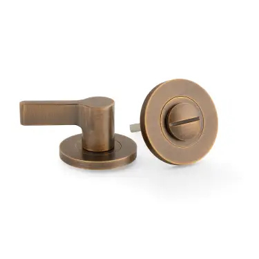 Click Here To Enlarge This Photo Of AW798AB - Alexander & Wilks Disabled Thumbturn and Emergency Release on 50mm x 6mm Rose - Antique Brass