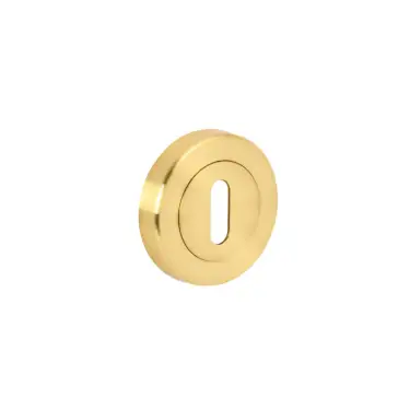 Click Here To Enlarge This Photo Of H2151SB - Hunta Standard Keyhole Escutcheon Satin Brass