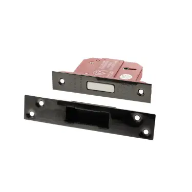 Click Here To Enlarge This Photo Of Atlantic - ALKDEAD5LK25BN British Standard 5 Lever Key Deadlock 2&period;5" - Black Nickel