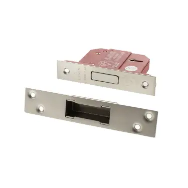 Click Here To Enlarge This Photo Of Atlantic - ALKDEAD5LK25SN British Standard 5 Lever Key Deadlock 2&period;5" - Satin Nickel