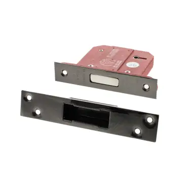Click Here To Enlarge This Photo Of Atlantic - ALKDEAD5LK3BN British Standard 5 Lever Key Deadlock 3" - Black Nickel