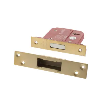 Click Here To Enlarge This Photo Of Atlantic - ALKDEAD5LK3SB British Standard 5 Lever Key Deadlock 3" - Satin Brass
