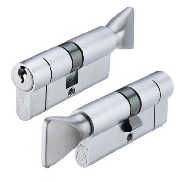 Click Here To Enlarge This Photo Of V10EP70CTSCE - Zoo Hardware Vier V10 Euro Profile Cylinder & Turn 70mm (35/35T) Satin Chrome