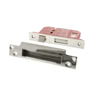 Atlantic - ALKSASH5LK3PN British Standard 5 Lever Key Sashlock 3" - Polished Nickel