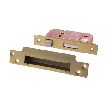 Click Here To Enlarge This Photo Of Atlantic - ALKSASH5LK3SB British Standard 5 Lever Key Sashlock 3" - Satin Brass
