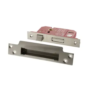 Click Here To Enlarge This Photo Of Atlantic - ALKSASH5LK3SN British Standard 5 Lever Key Sashlock 3" - Satin Nickel