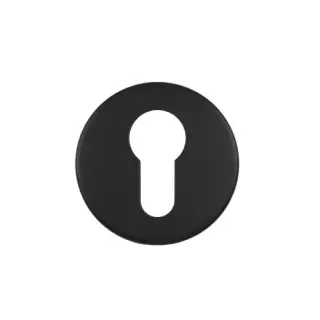 ZCS2001G36PCB Zoo Hardware Euro Profile Escutcheon - 53mm x 6mm- Grade 201 - Powder Coated Black