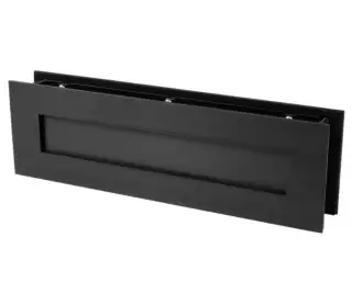 BLU Performance Classic Sleeved Letter Plate&comma; 330 x 100mm&comma; Up to 68mm Door Thickness&comma; 316 Stainless Steel in a PVD Stainless Satin Black Finish &lpar;LP430-PBK&rpar;