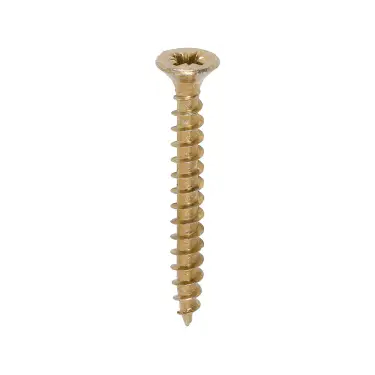 Click Here To Enlarge This Photo Of TIMCO Solo Countersunk Gold Woodscrews