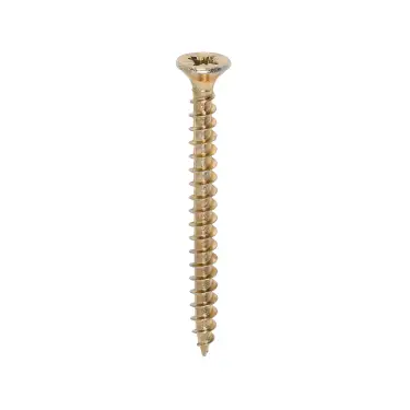Click Here To Enlarge This Photo Of TIMCO Solo Countersunk Gold Woodscrews