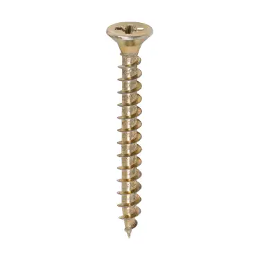 Click Here To Enlarge This Photo Of TIMCO Solo Countersunk Gold Woodscrews