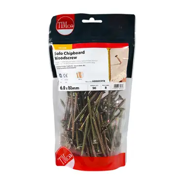 Click Here To Enlarge This Photo Of TIMCO Solo Countersunk Gold Woodscrews