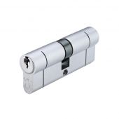 V5EP3550DSCE - Zoo Hardware Vier V5 Euro Profile Double Cylinder 85mm (35/50) Satin Chrome
