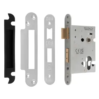 ESS5025SSS&sol;R  - Carlisle Brass Easi-T Heavy Duty 64mm Euro Profile Sashlock &lpar;Radius Corners&rpar; Satin Stainless Steel