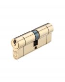 V5EP3555DPBE - Zoo Hardware Vier V5 Euro Profile Double Cylinder 90mm (35/55) Polished Brass