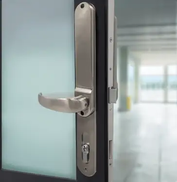 Click Here To Enlarge This Photo Of BORG Locks BL6100 ECP SS Heavy Duty Narrow Stile Lever Operated Digital Lock with Free Passage Mode & Easicode Pro Coding Chamber &lpar;suitable for use with 92mm Multipoint Locks&rpar; - Stainless Steel