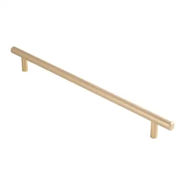 Click Here To Enlarge This Photo Of FTD445FSB - Carlisle Brass Fingertip Design 12mm Steel T-Bar Handle &lpar;288mm c&sol;c&rpar; 348mm Satin Brass