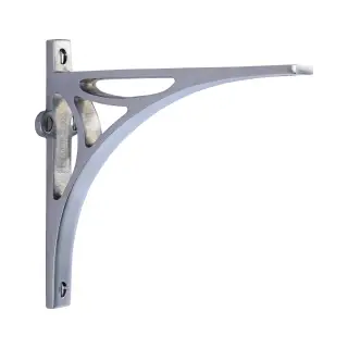 BR2190 6-SC Heritage Brass Bridge Shelf Bracket 6'' x 5'' Satin Chrome finish