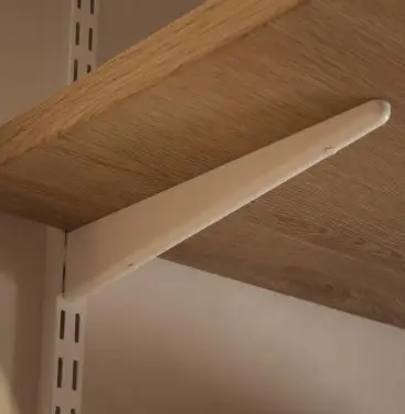 Click Here To Enlarge This Photo Of SDB370BC - Prosolve Sapphire White Twin Slot Shelving Bracket 370mm