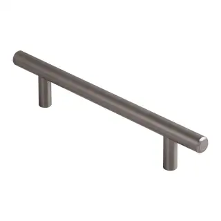 FTD445BGM - Carlisle Brass Fingertip Design 12mm Steel T-Bar Handle &lpar;128mm c&sol;c&rpar; 188mm Gun Metal