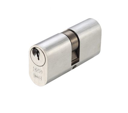 Click Here To Enlarge This Photo Of V5OP80DSCE - Zoo Hardware Vier V5 Oval Profile Double Cylinder 80mm (40/40) Satin Chrome