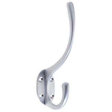 Click Here To Enlarge This Photo Of ZAB80SC - Zoo Hardware Hat and Coat Hook - Satin Chrome