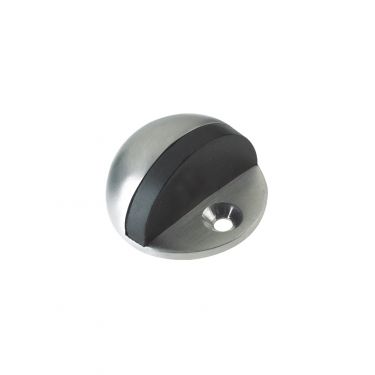 Click Here To Enlarge This Photo Of ZAS06BSS - Zoo Hardware Oval Floor Mounted Door Stop 45mm (Face Fix) Satin Stainless Steel