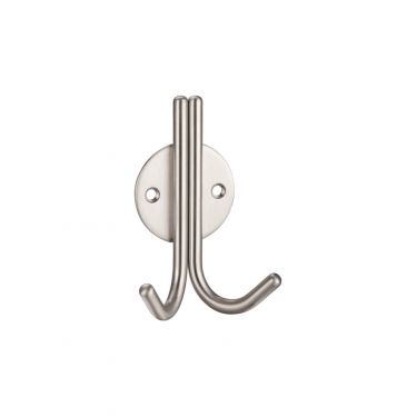 Click Here To Enlarge This Photo Of ZAS70SS - Zoo Hardware Double Robe Hook - Satin Stainless Steel