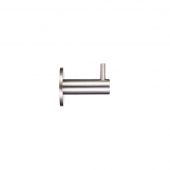ZAS75SS - Zoo Hardware Wall Mounted Hook with Rose - Satin Stainless Steel