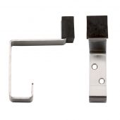 ZAS77SS - Zoo Hardware Hat and Coat Hook with Rubber Stop - Satin Stainless Steel