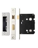 ZBC76SS - Zoo Hardware Contract Residential Bathroom Lock 76mm (57mm Backset) Satin Stainless Steel