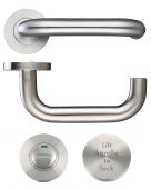 ZCS030LLSS - Zoo Hardware 19mm Lift to Lock Return to Door Lever Set (for use with ZDL7260LL only) Satin Stainless Steel