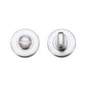 ZCZ004SC Zoo Hardware Stanza Turn and Release (52mm dia) Satin Chrome (Contract Range)