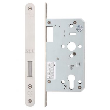 Click Here To Enlarge This Photo Of ZDL0060RSS - Zoo Hardware Din Euro Profile Deadlock - 60mm Backset (Radius) Satin Stainless Steel