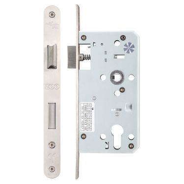 Click Here To Enlarge This Photo Of ZDL7255RSS - Zoo Hardware Din Euro Profile Sashlock - 72mm c/c - Backset 55mm (Radius) Satin Stainless Steel