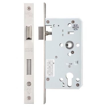 Click Here To Enlarge This Photo Of ZDL7260SS - Zoo Hardware Din Euro Profile Sashlock - 72mm c/c - Backset 60mm (Square) Satin Stainless Steel