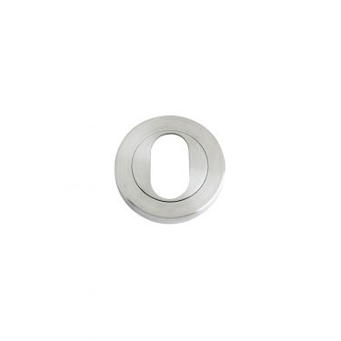 Click Here To Enlarge This Photo Of ZPS003SS - Zoo Hardware Oval Profile Escutcheon (50mm dia) Satin Stainless Steel