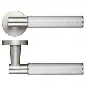 ZPS120SS - Zoo Hardware Athena Lever on Round Rose (Grade 304) Satin Stainless Steel