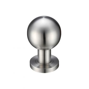 Click Here To Enlarge This Photo Of ZPS200SS - Zoo Hardware Ball Mortice Knobs (Unsprung) 50mm rose dia Satin Stainless Steel