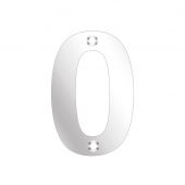 ZSN00APS - Zoo Hardware Numeral (No 0) 75mm Polished Stainless