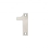 ZSN01SS - Zoo Hardware Numeral (No 1) 50mm Satin Stainless Steel