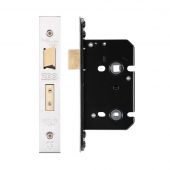 ZUKB64SS - Zoo Hardware Architectural Heavy Duty Bathroom Lock 64mm (45mm backset) Satin Stainless Steel