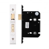 ZUKB76SS - Zoo Hardware Architectural Heavy Duty Bathroom Lock 76mm (57mm backset) Satin Stainless Steel