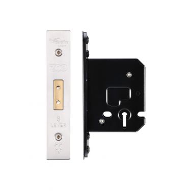 Click Here To Enlarge This Photo Of ZUKD364SS - Zoo Hardware Architectural Heavy Duty 3 Lever Deadlock 64mm (45mm backset) Satin Stainless Steel