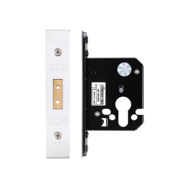 Click Here To Enlarge This Photo Of ZUKD64EPSS - Zoo Hardware Architectural Heavy Duty Euro Profile Deadlock 64mm (45mm backset) Satin Stainless Steel